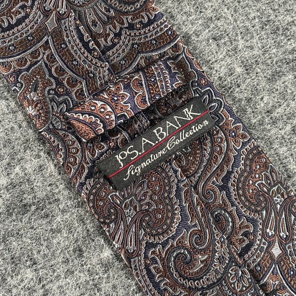 Jos. A. Bank Other - Jos. A. Bank Signature Collection Men's Silk Paisley Tie Brown Grey Blue 3.25"